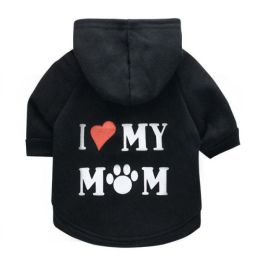 pet cat jacket to keep warm (Color: Mom Black, size: S)