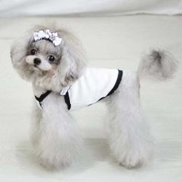 Fashion Bow Knot Dog Vest (Color: White, size: S)