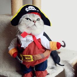 Party Clothes Funny Pet Costumes Halloween Costume Suit (Color: Pirates, size: L)