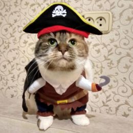 Party Clothes Funny Pet Costumes Halloween Costume Suit (Color: Pirates, size: Xl)